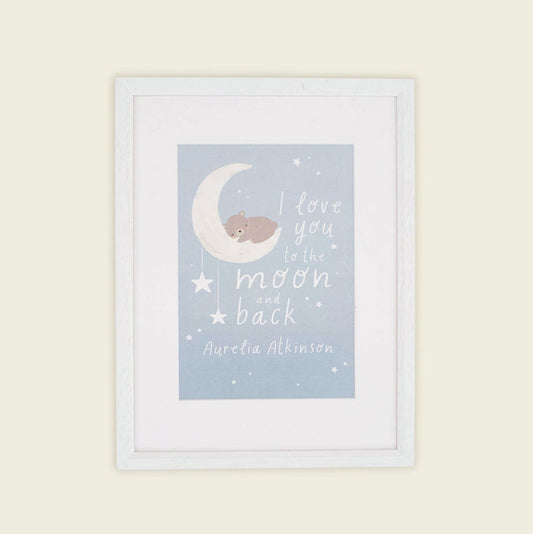 Personalised Moon and Stars Design Wall Art