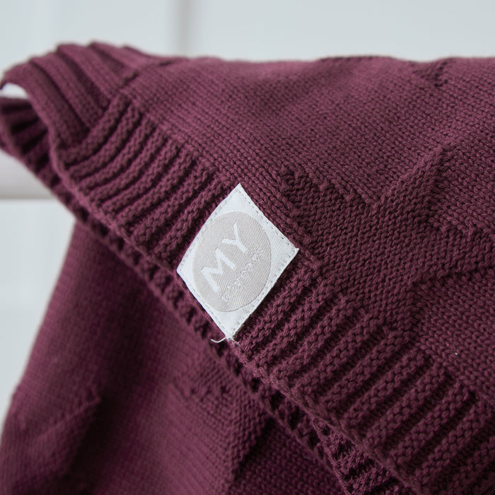 Personalised Mulberry Pie Jacquard Blanket
