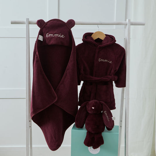 Personalised Mulberry Pie Splash, Snuggle and Cuddle Gift Set