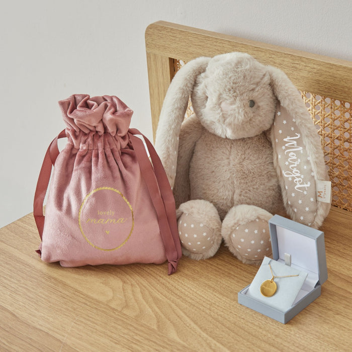 Personalised Mum and Baby Gold Necklace Gift Set