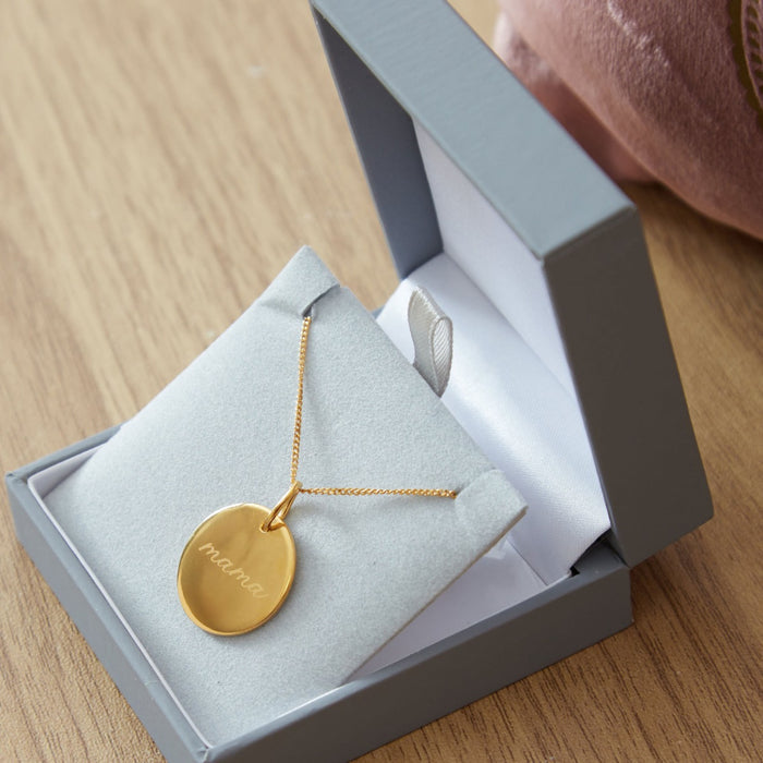 Personalised Mum and Baby Gold Necklace Gift Set