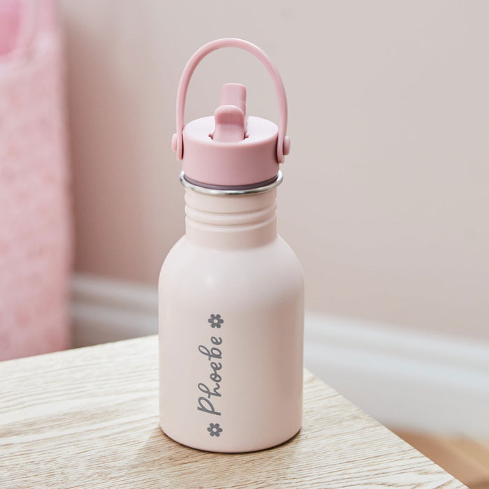 Personalised Name Engraved Pink Bottle