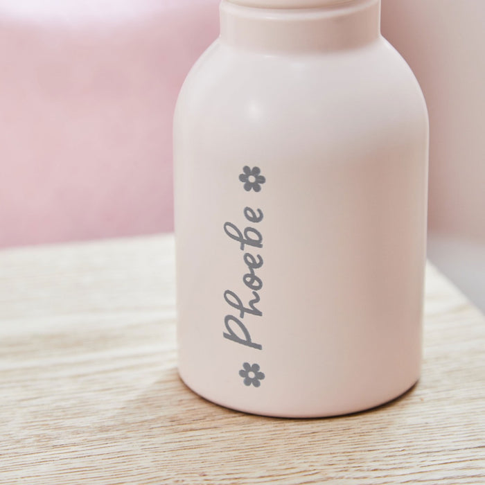 Personalised Name Engraved Pink Bottle