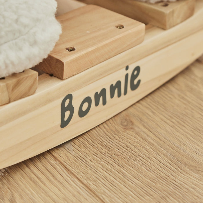 Personalised Nattou Cream Borg Elephant Rocker