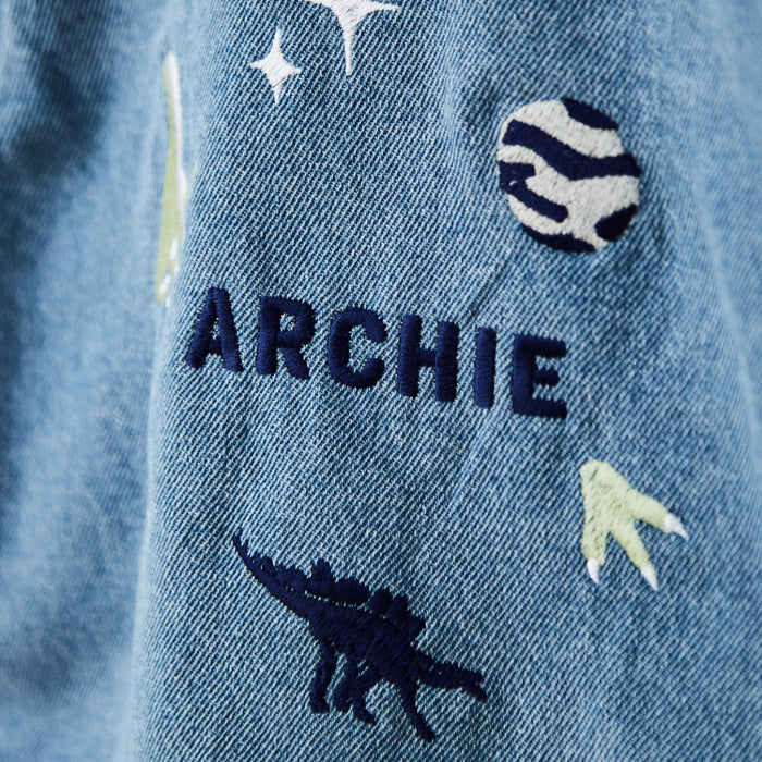 Personalised Natural History Museum™ Dinosaur Denim Jacket