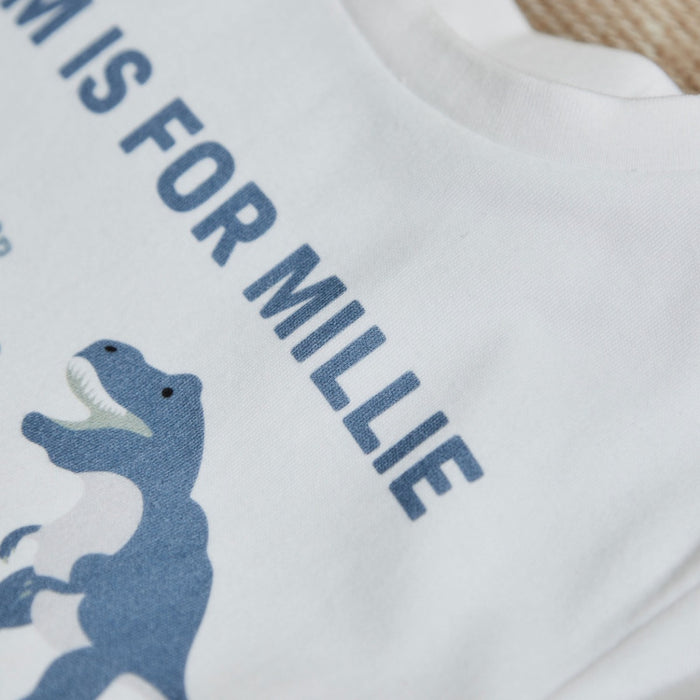 Personalised Natural History Museum™ Letter Dinosaur T-Shirt