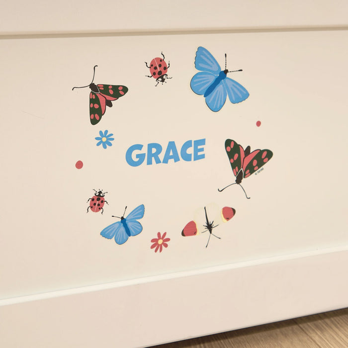 Personalised Natural History Museum™ Mini Beast Wreath Toy Box FSC®