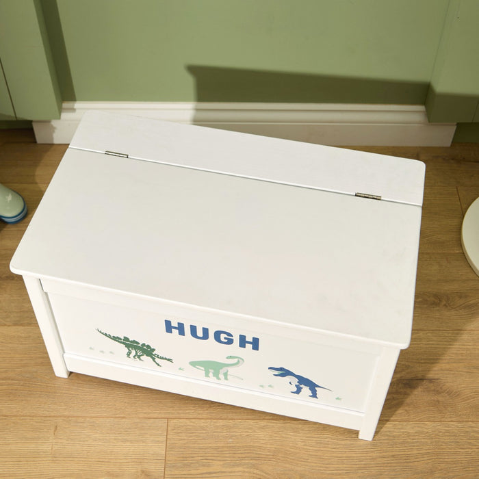 Personalised Natural History Museum™ White Dino Toy Box FSC®