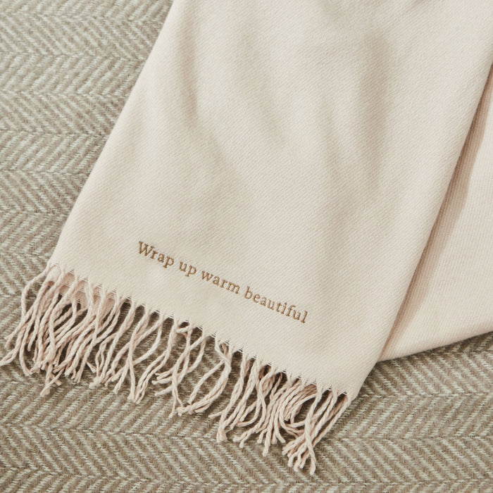 Personalised Natural Scarf