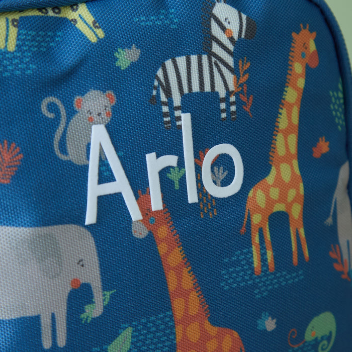 Personalised Navy Really Wild Compartment Lunchbag