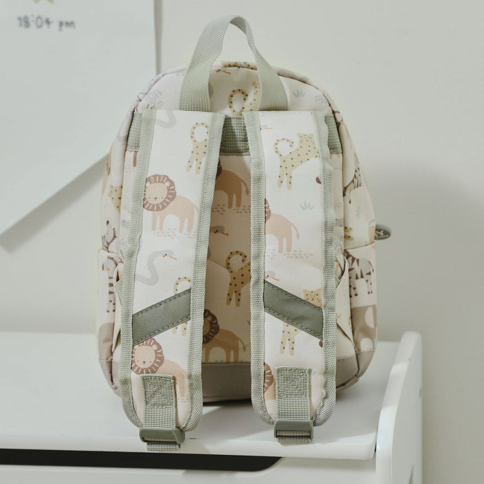 Personalised Neutral Safari Mini Backpack