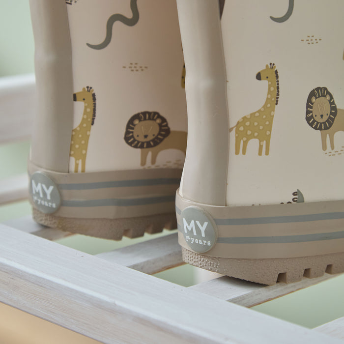 Personalised Neutral Safari Wellies