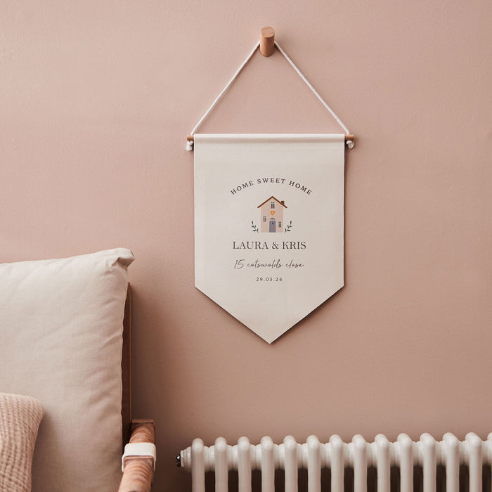 Personalised New Address Wall Hanging by Made Yours