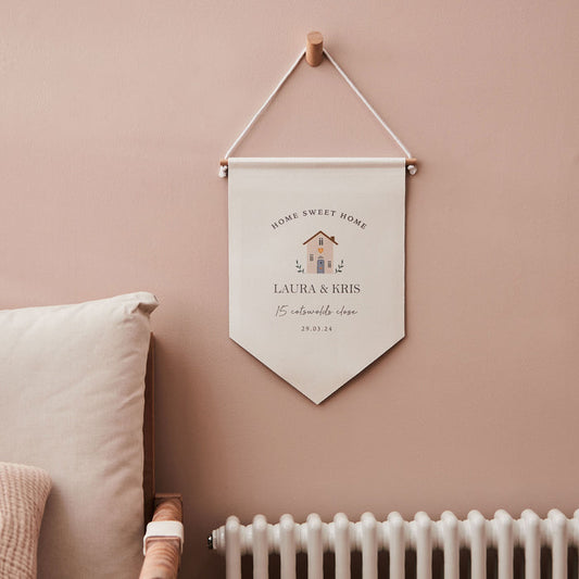 Personalised New Address Wall Hanging by Made Yours