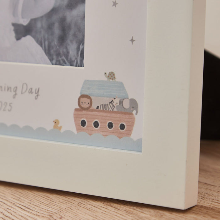 Personalised Noah's Ark Christening Photo Frame