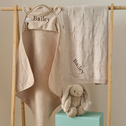 Personalised Oatmeal New Baby Essentials