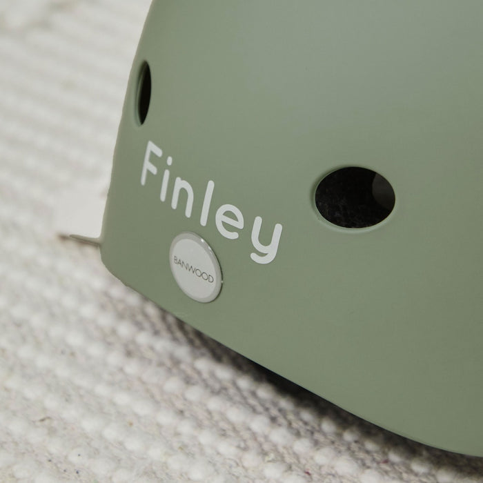 Personalised Olive Eco Banwood Helmet