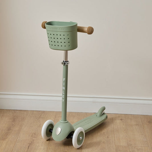 Personalised Olive Eco Banwood Three-Wheel Scooter
