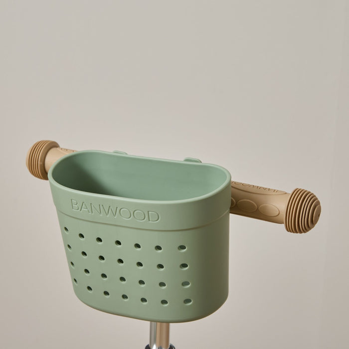 Personalised Olive Eco Banwood Three-Wheel Scooter