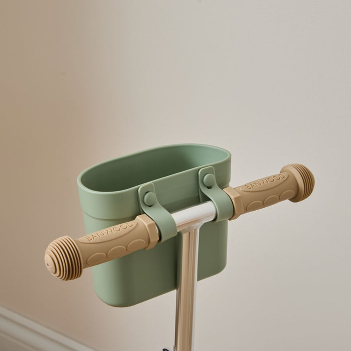 Personalised Olive Eco Banwood Three-Wheel Scooter