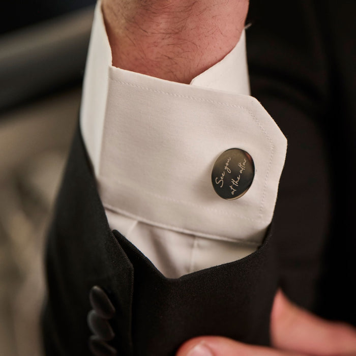 Personalised On The Day Engraved Wedding Cufflinks and Case
