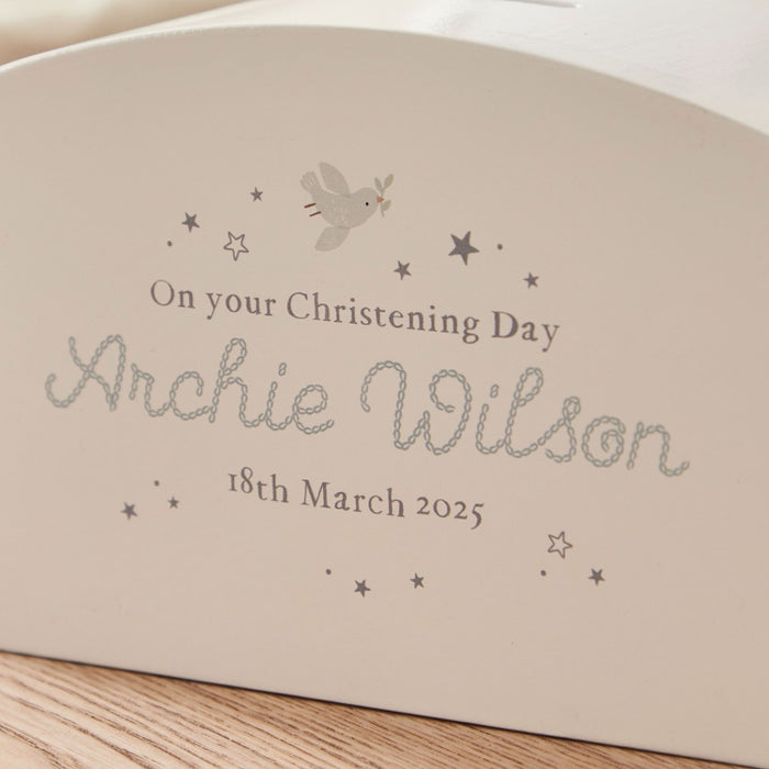 Personalised On Your Christening Day Money Box FSC®