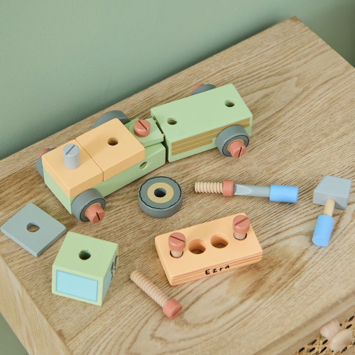 Personalised Orange Tree Toys Buildable Tractor