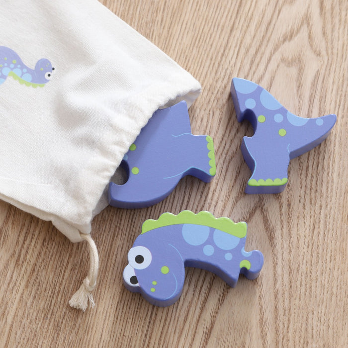 Personalised Orange Tree Toys Dinosaur Wooden Puzzle