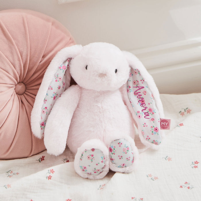 Personalised Pale Pink Bunny Soft Toy