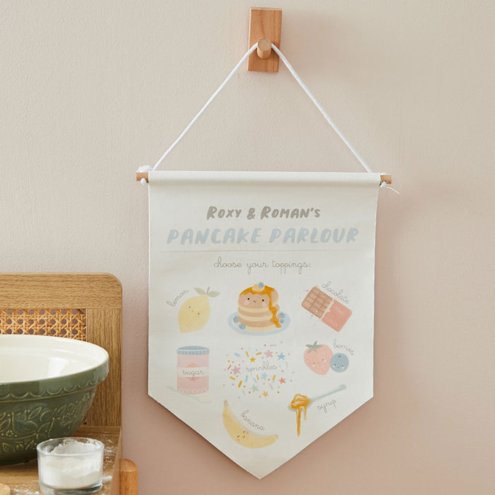 Personalised Pancake Parlour Wall Hanging