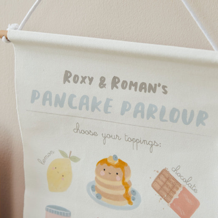 Personalised Pancake Parlour Wall Hanging