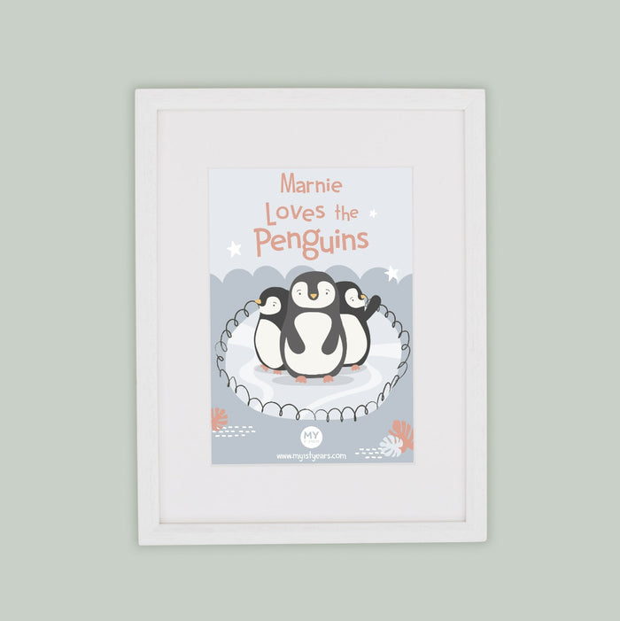 Personalised Penguin Wall Art