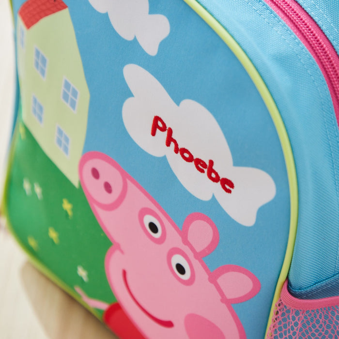 Personalised Peppa Pig House Backpack