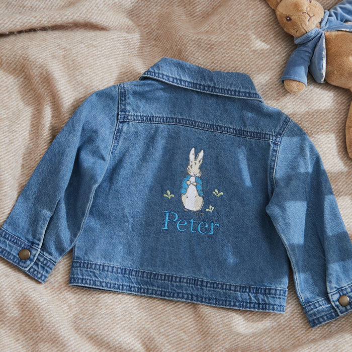 Personalised Peter Rabbit™ Children's Denim Jacket