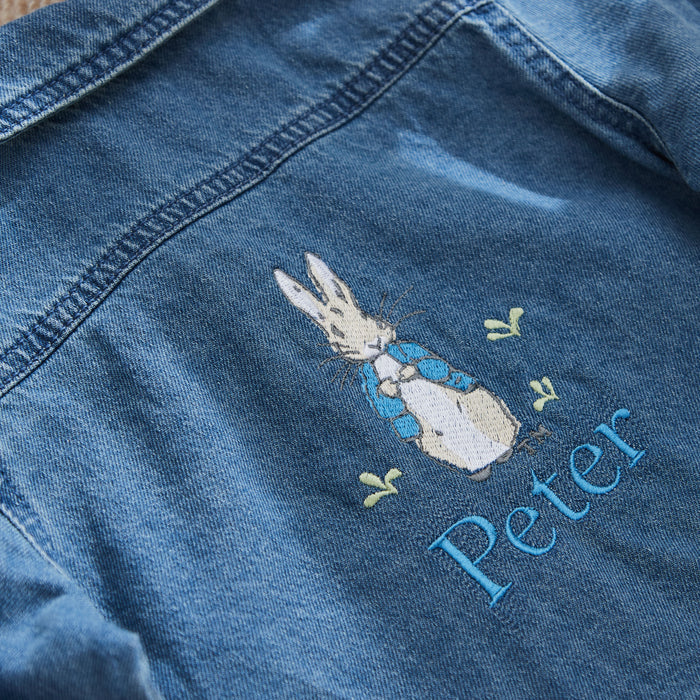 Personalised Peter Rabbit™ Children's Denim Jacket