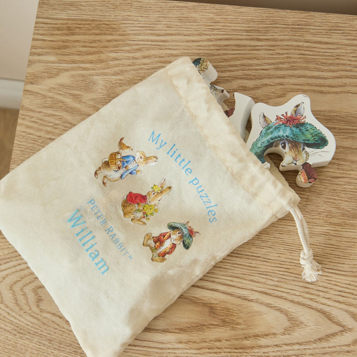 Personalised Peter Rabbit & Friends 3 Piece Wooden Puzzles FSC®