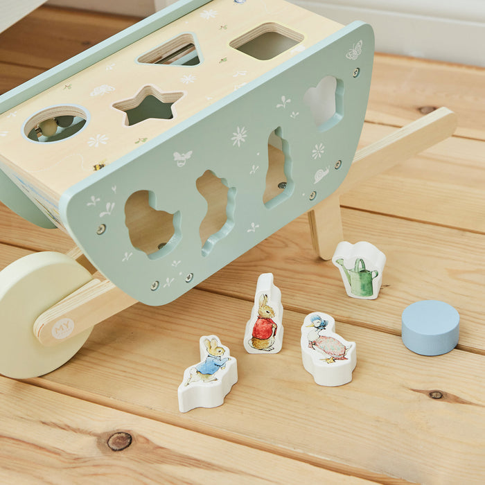 Personalised Peter Rabbit Wheelbarrow Shape Sorter FSC®