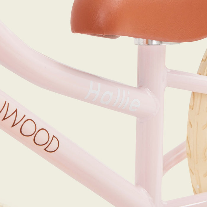 Personalised Pink Banwood First Go Balance Bike and Helmet Gift Set