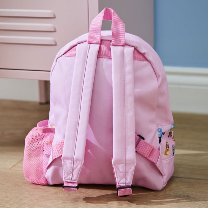 Personalised Pink Bluey Backpack