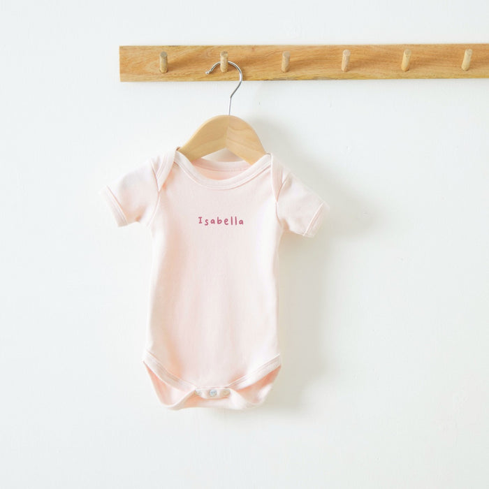 Personalised Pink Bodysuit