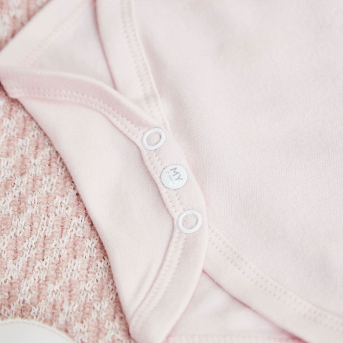 Personalised Pink Bunny Baby Bodysuit