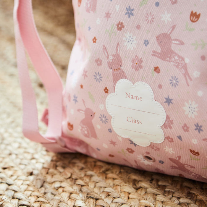 Personalised Pink Bunny Drawstring Bag