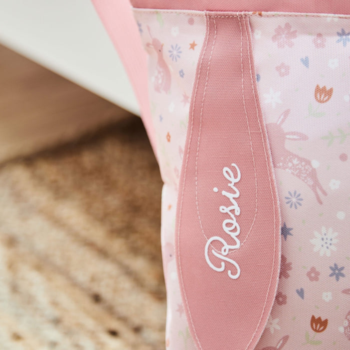 Personalised Pink Bunny Drawstring Bag
