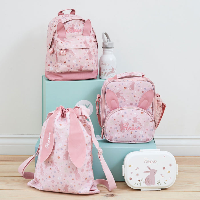 Personalised Pink Bunny Drawstring Bag