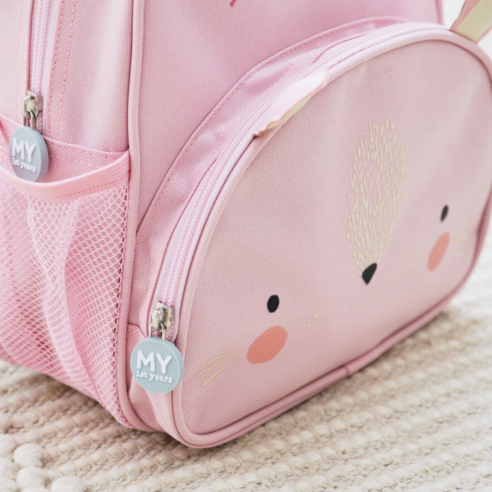 Personalised Pink Bunny Mini Backpack