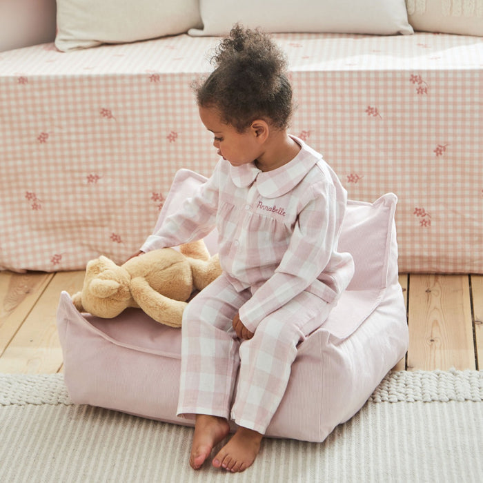 Personalised Pink Cord Big Bean Bag Chair