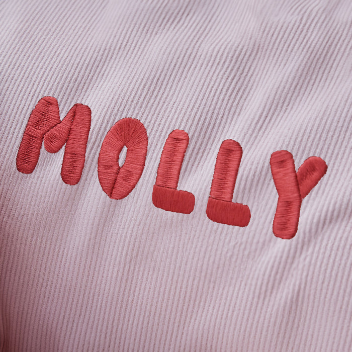 Personalised Pink Cord Big Bean Bag Chair