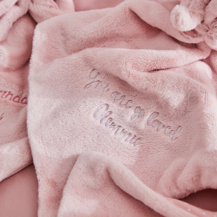 Personalised Pink Elephant Comforter