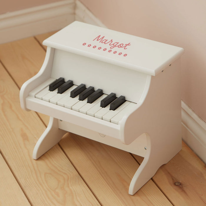 Personalised Pink Floral Piano FSC®