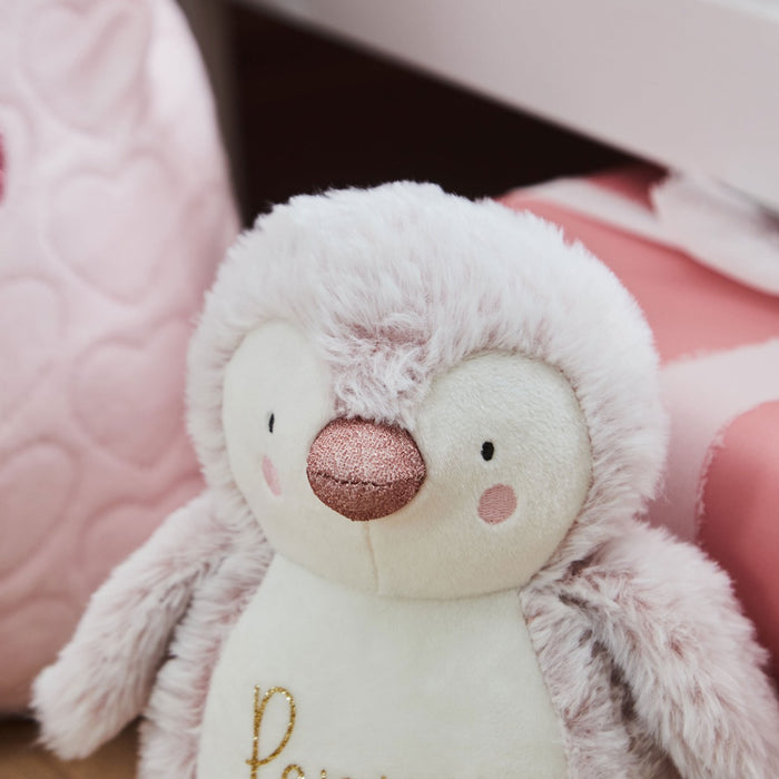 Personalised Pink Penguin Plush Toy
